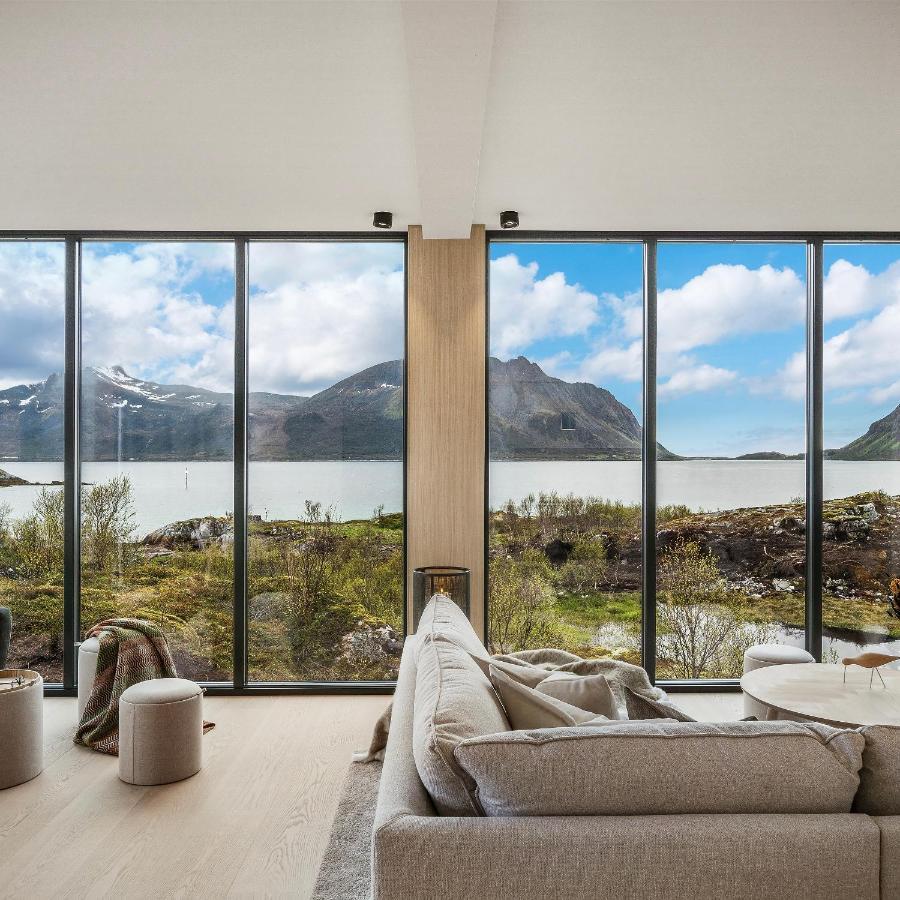 New! Luxury Cabin In Beautiful Lofoten Kleppstad 외부 사진